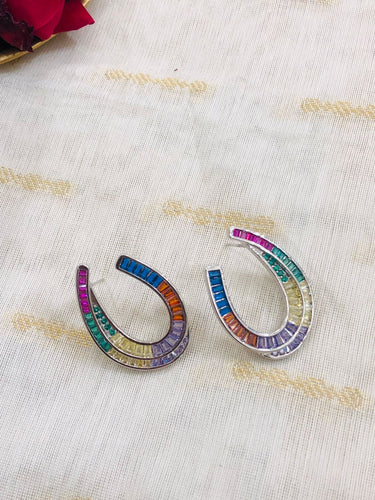 Multi Color Stud Earrings
